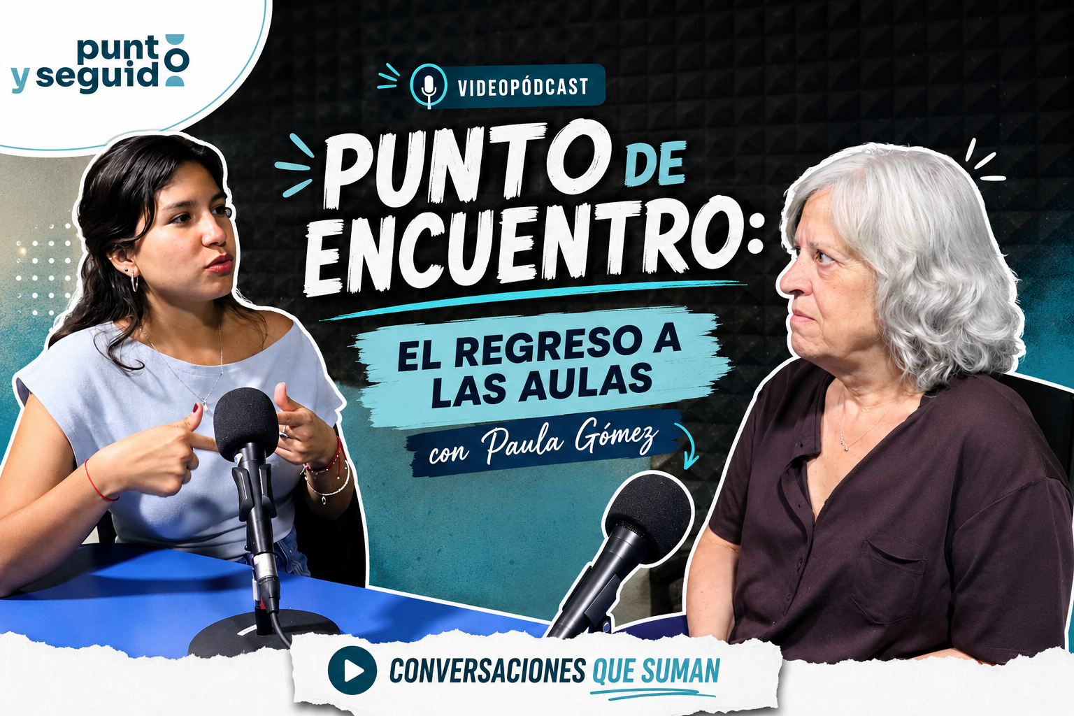 Plató del videopodcast Punto y Seguido